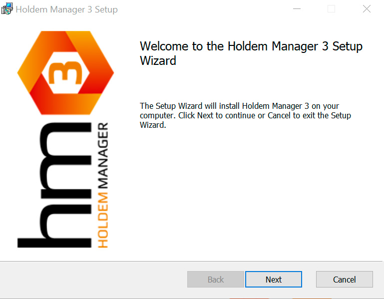 Процесс установки клиента покерного менеджера Holdem Manager 3.